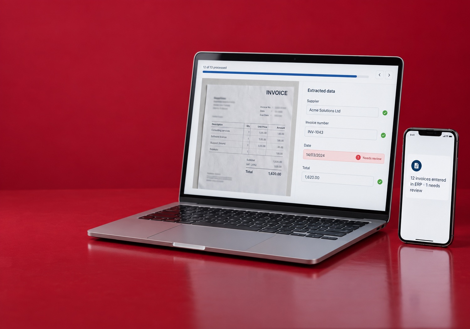AI & Data — web dashboard and mobile app